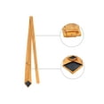thumbnail image 2 of Corbata de lunares para hombres INSPIRE CHIC, juego de clip de corbata, gemelos y pañuelo de bolsillo para bodas de negocios en naranja y púrpura, 2 of 6