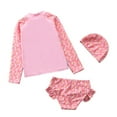 thumbnail image 2 of Baby/Toddler Girls Mermaid Swimsuit Rashguard Set Long Sleeve UPF 50+, 2 of 2