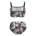 thumbnail image 6 of Kuromi And My Melody Girls' Swimwear Beach Sport Bikini Bathing Suit 2 Piece Swimsuits, 6 of 7