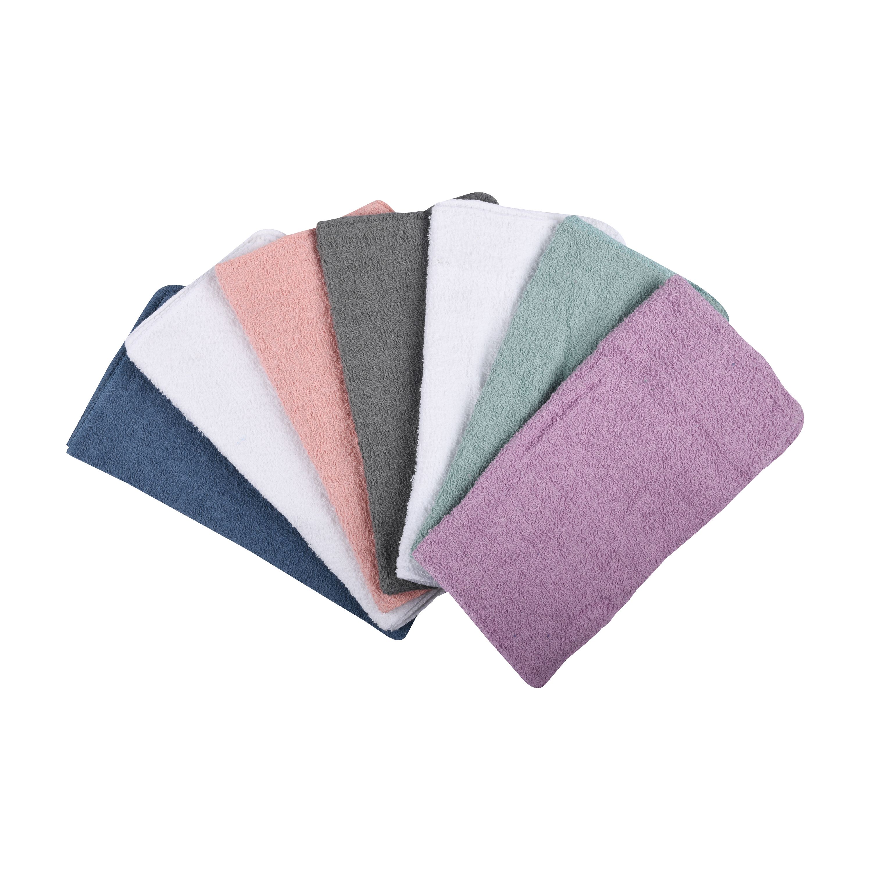 Mainstays Cotton Washcloth Collection, 18-Pack, Pastel - image 3 of 4