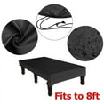thumbnail image 2 of 8Ft Billiard Pool Table Cover with Drawstring Waterproof for Rectangle Table, Black, 2 of 6