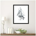 thumbnail image 4 of Amanti Art Line Boat I Framed Canvas Wall Art Print, 4 of 7