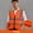Orange, variant on Durable High Visibility Safety Vest Front Reflective Strips Zipper Workwear Uniforms Security Guard Vest Construction Work