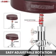 thumbnail image 6 of Drum Throne Padded Guitar Stool Saddle Drummer Seat for Adults & Kids - Cherry, 6 of 10