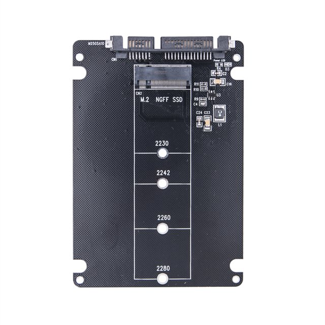 NEW Add On Cards M.2 to SATA 3.0 6Gbps 2.5" Riser Board NGFF M.2 SATA SSD Adapter B Key Support 2230 2242 2260 2280 M.2 SATA SSD Only Board
