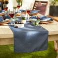 thumbnail image 3 of DII French Blue Tonal Lattice Print Outdoor Table Runner 14x72", 3 of 4