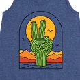 thumbnail image 3 of Instant Message - Cactus Peace Sign - Toddler & Youth Girls A-line Dress, 3 of 6