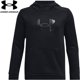 thumbnail image 3 of Sudadera con capucha Under Armour Armour Fleece Big Logo para niños - Negro, 3 of 3