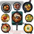 thumbnail image 2 of 8 in 1 Nonstick Deep Frying Pan with Glass Lid, 11 Inch 5 Quart, Stay-Cool Handle, Steam Grid, PFOA-Free, Dishwasher & Oven Safe, 2 of 6