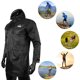 thumbnail image 3 of Hombres largo impermeable a prueba de viento con capucha lluvia chaqueta MTB bicicleta ciclismo, 3 of 8