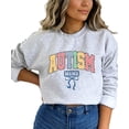 thumbnail image 4 of Autism Mama Sweatshirt for Women Colorful Checkered Autism Awareness Pullover Gray Sweatshirt Adult Medium, 4 of 4