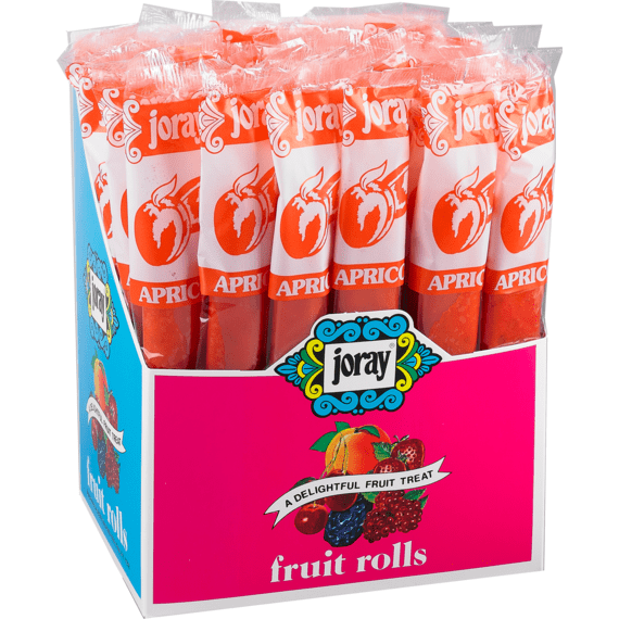 Apricot Fruit Rolls Real Fruit .75 oz Joray