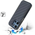 thumbnail image 2 of For Motorola Edge 2025 Noble lined shockproof dual layer hybrid - Blue/Black, 2 of 3