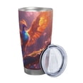 thumbnail image 2 of Bingfone Fantasy Bird Illustration for 20 Oz Stainless Steel Travel Mug Double Wall Water Coffee Cup for Home,Office, Outdoor Works Great for Ice Drinks and Hot Beverage-Straw Three-piece Set, 2 of 8