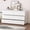 White+6 Drawers, variant on MONSLIPA 9 Drawer Chest of Drawers, Modern Wooden Storage Dresser for Bedroom Hallway, Black