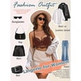 thumbnail image 3 of Avidlove Sexy Lace Bralette Bra for Women Lingerie V Neck Strap Bustier Tank Tops Lace Cami Crop Tops, 3 of 4