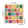thumbnail image 4 of Wooden Alphabet Puzzles Set Abc Letter Puzzle Board Kid Learning Educational Toy G, 4 of 5