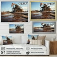 thumbnail image 4 of Designart "Winter Scenery Featuring Oil Drilling Rigs" Oil Rigs / Fields Canvas Prints, 4 of 7