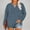 Navy, variant on Women's Plus Size Tops Long Sleeve Tee Casual Solid Color Pullover Fall Winter Button Up Shirts Green 2XL