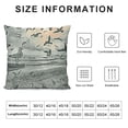 thumbnail image 5 of seagulls Fluffy Throw Pillow Cushion Cover, Seagulls Bohemian Design Elements Nautical Marine Inspiration, Decorative Square Accent Pillow Case,  Black White Grey, 5 of 5