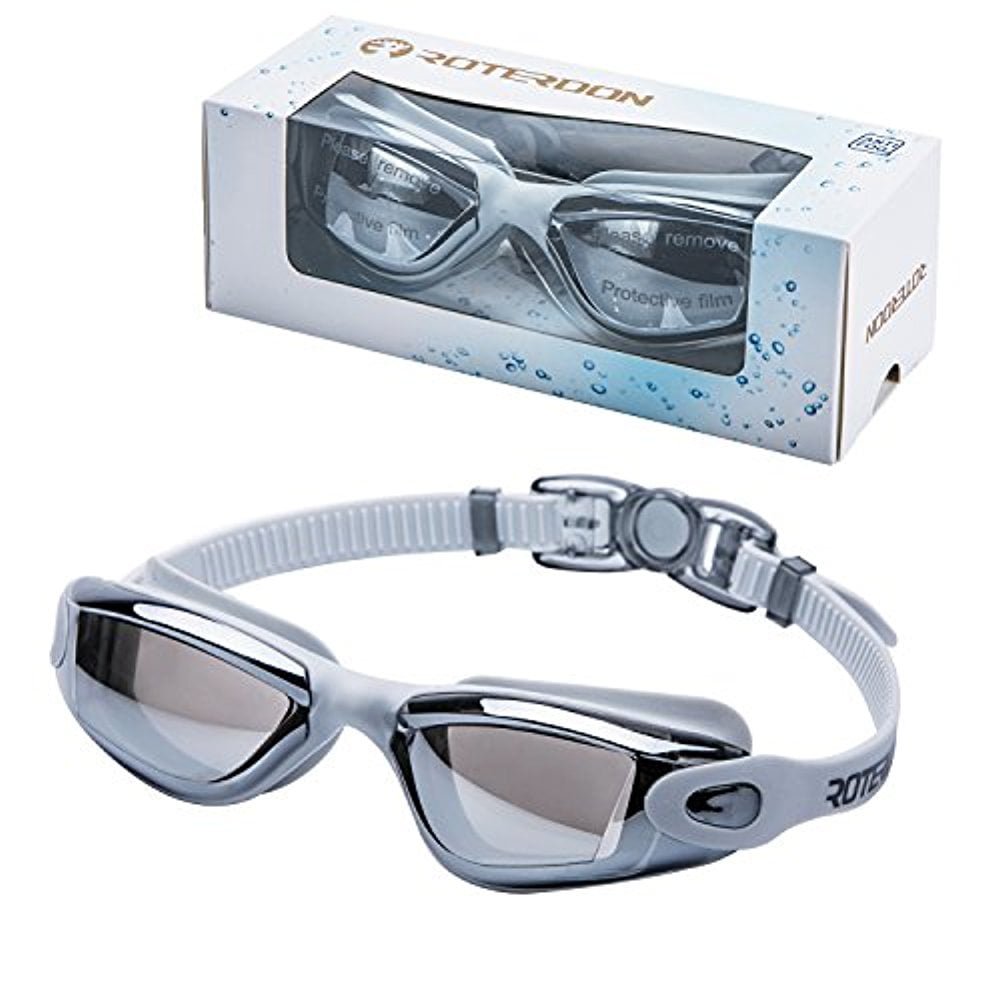 Swimming Goggles,ZC Swim Goggles Adults Anti Fog Water Proof Kids Eyes UV ProtectionMirrored Racing Water Goggle For Men... by LIVEDITOR LIGHTING