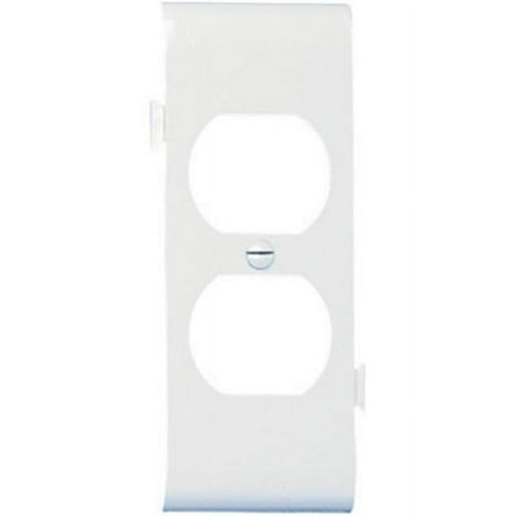 PJSC8W Sectional Duplex Receptacle Wall Plate, White