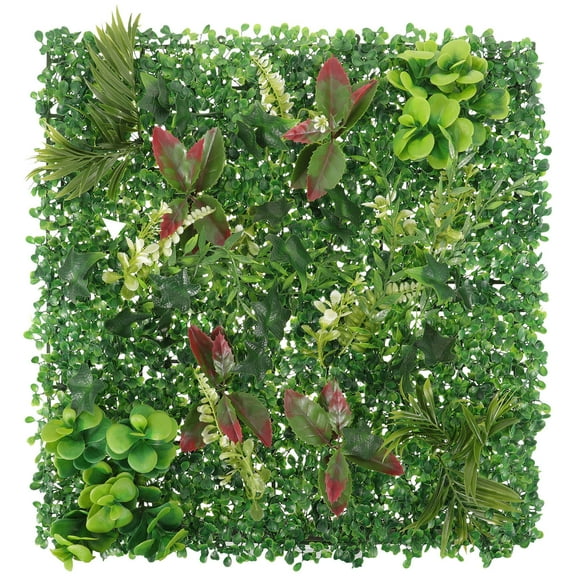 Nicehomfit Faux Plant Wall Panels Green Ldpe No-Pruning for Indoor Outdoor Decor