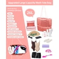 thumbnail image 2 of Bolso de Playa de Malla ToKismet 2-en-1 Plegable para Mujer Rosa, 2 of 6