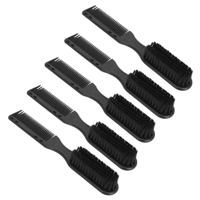 Peine Para Barba De Pelo Para Hombres, Cepillo Para El Cabello Con Aceite Para Hombres, 5 Piezas, Ergonómico, Portátil, Ligero Para Peluquerías