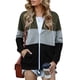 thumbnail image 2 of Sudadera Con Capucha De Manga Larga Para Mujer, Abrigo Con Cremallera Para Mujer Color De Contraste Para Fiesta Para Niñas ANGGREK  No, 2 of 7