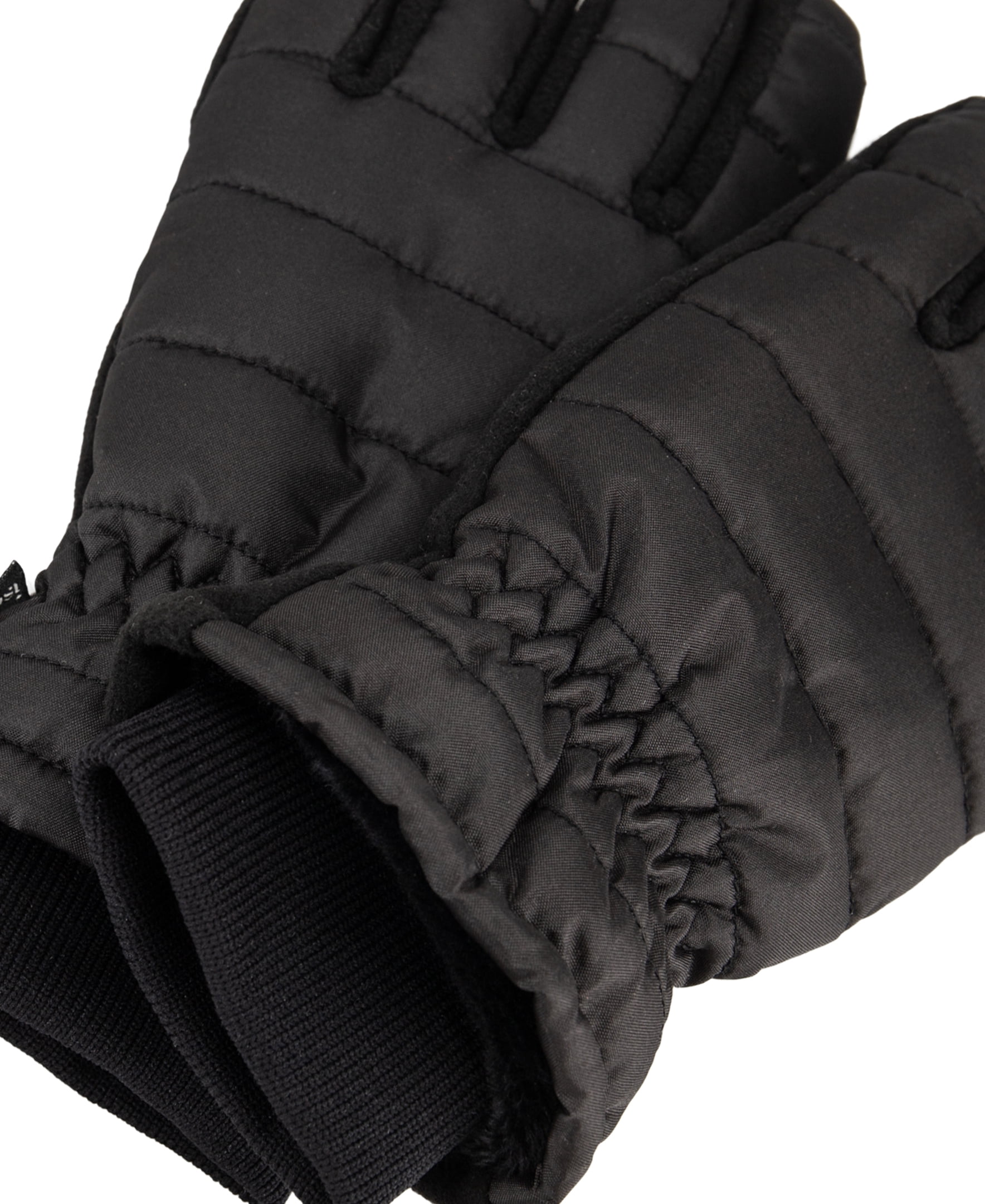 Isotoner Women's Fleece Insulated Gloves, Black, S/M