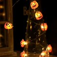 thumbnail image 5 of Halloween Pumpkin Lantern String Lights, 6.56FT 20LED Pumpkin Lights, Battery-Powered, Perfect for Indoor Outdoor Halloween Decoration (Orange), 5 of 8