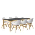 thumbnail image 2 of Amazonia Kingstone 7- Piece Black Eucalyptus Wood Outdoor Dining Set, 2 of 9