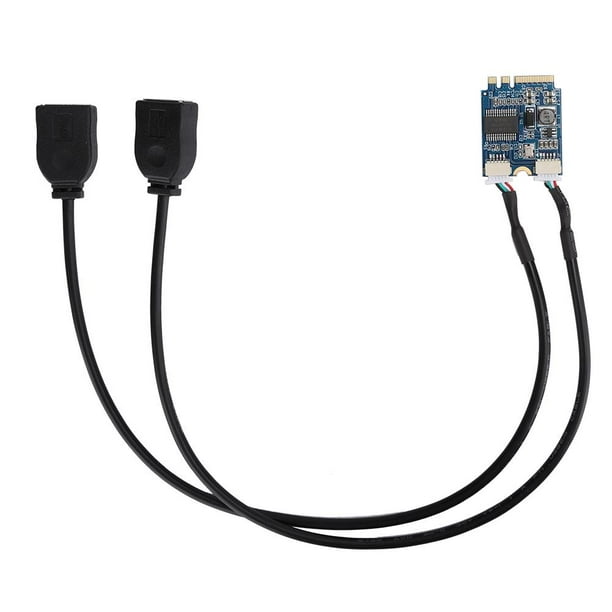 Domqga M.2 NGFF to USB Riser Card KEY A-E to Double Port USB2.0 ...