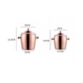 thumbnail image 2 of 1.2L Stainless Steel Ice Bucket With Handle Double Layer Champagne Bucket For Bar Party, 2 of 6