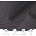 thumbnail image 4 of Universal Boat Sheet Set, 600-TC Egyptian Cotton Universal-XL-V-Berth Boat Bed Sheet Set Elephant Grey Solid Fits mattresses up to 6” Depth Sheet Set, 4 of 5