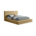 thumbnail image 3 of Meridian Furniture Dorian Camel Velvet Queen Bed, 3 of 7