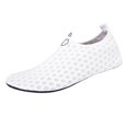 thumbnail image 3 of lnmuld Men Women Water Shoes Non Aqua Socks Solid Color for Beach Pool Surf Yoga Snorkeling Color:White,Size:6, 3 of 6