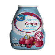 Great Value Drink Enhancer, Grape, 1.62 fl Oz (Pack of 3)