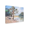 thumbnail image 4 of Canvas Wall Art - Craig Trewin Penny 'Summer River, The Murray 2' Wall Art for Living Room, Bedroom, or Office Décor by Trademark Fine Art - 32 x 24 Inches, 4 of 4