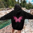 thumbnail image 2 of White Hoodie Womens Hoodie Oversized Sweatshirt Zip Up Hoodie Women Casual Wear Men's And Women's Casual Letter Print Starry Sky Hooded Sweatshirts, 2 of 5