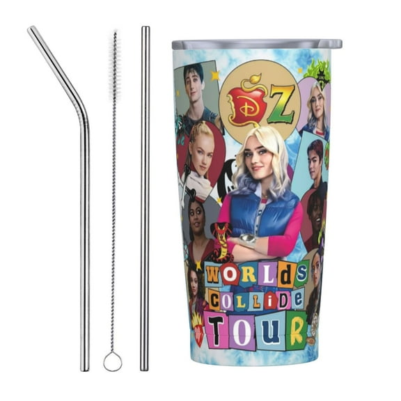 Descendants Zombies World Tour Tumbler Vacuum Insulated Water Bottle Stainless Steel Insulated Coffee Travel Mug For Women men 20oz