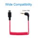 thumbnail image 2 of 3X Cable USB C A 3,5 mm para Wireless Go II, Cable de Audio Adaptador Macho TRS Macho en Ángulo Recto en Espiral, 2 of 3