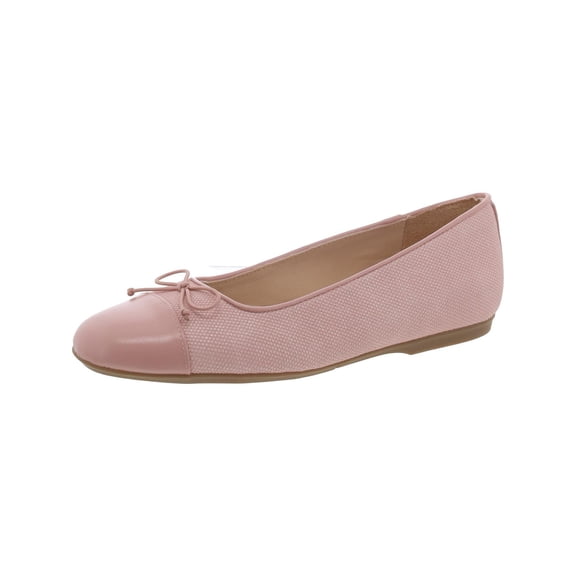 Dr. Scholl's Shoes Womens Wexley Bow Bow Faux Leather Ballet Flats