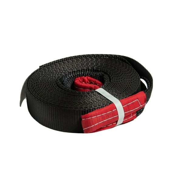 Black 2" 30 ft 14,000 lbs Tow Strap winch sling vehicle recovery 6.5 Ton 2x30