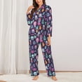 thumbnail image 2 of Sikiie Funny colorful skull ghost Pajamas for Women Set, Womens Pajama Sets, Lounge Sets for Women, 2pjs for Women-XX-Large, 2 of 7