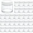thumbnail image 1 of TOPZEA 30 Pack Small Glass Jars with Lids, 2 Oz Round Clear Straight Sided Canning Jars Spice Jars Mason Jars Food Container for Cream, Lotions, Oint, 1 of 9