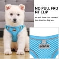 thumbnail image 6 of TETOU Reflective Dog Harness and Leash Set, No-Pull Pet Harness Adjustable Mesh, Ultra Breathable Padded Dog Vest Harness for Small Medium Large Dogs - Blue, M, 6 of 10