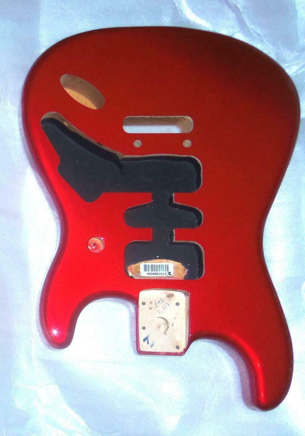 Fender HSH Deluxe Candy Apple Red Strat Body~2 Point Bridge~Contoured Heel-New
