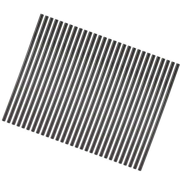 Reusable Metal Black Color Straws 50Pack.Ultra Long 10.5”Stainless Steel Drinking Straws in Bulk For Wholesale.265x6mm Straight Straws for 20/30oz Tumblers Yeti (50pcs all straight Black-10.5")